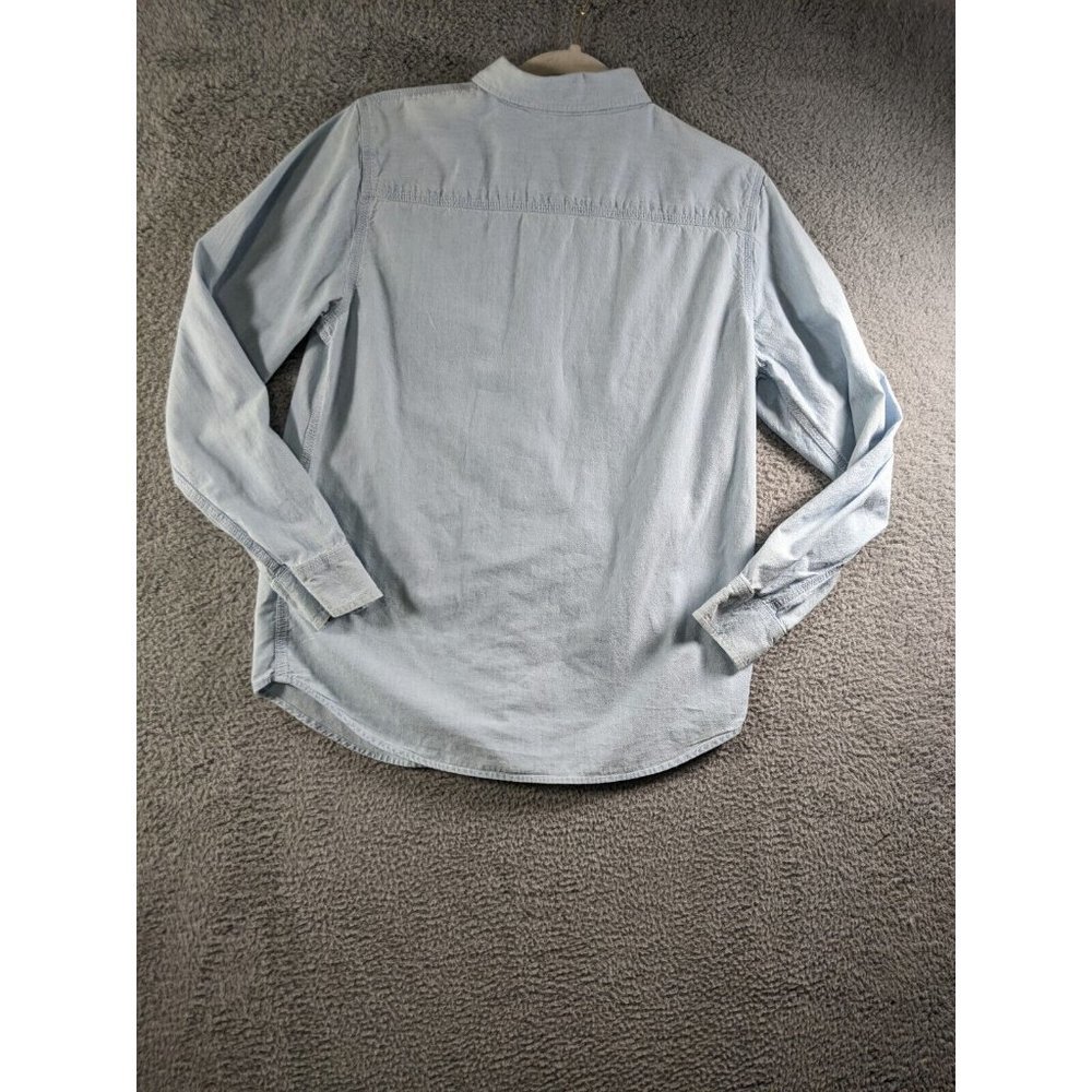 Lauren Jeans Company Ralph Lauren Shirt Women Medium Long Sleeve Button Chambray - Picture 2 of 13